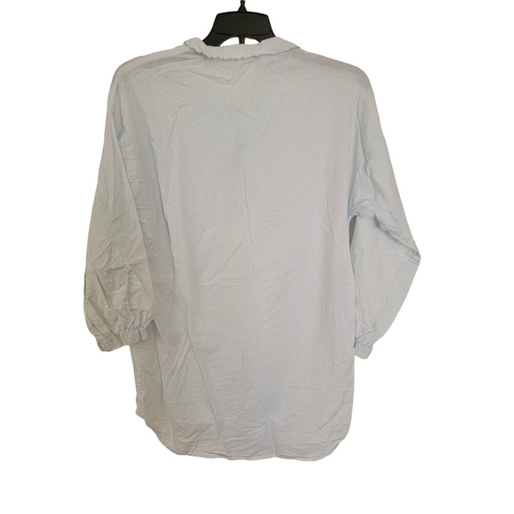 Antique Night Gown Cotton Nightwear Woman's  Large Textile
